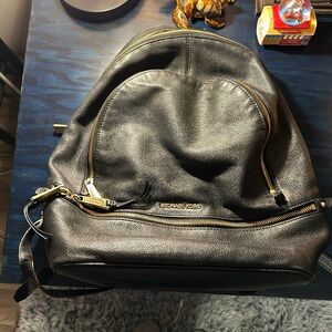 Michael Kors leather backpack real leather. Custom zippers